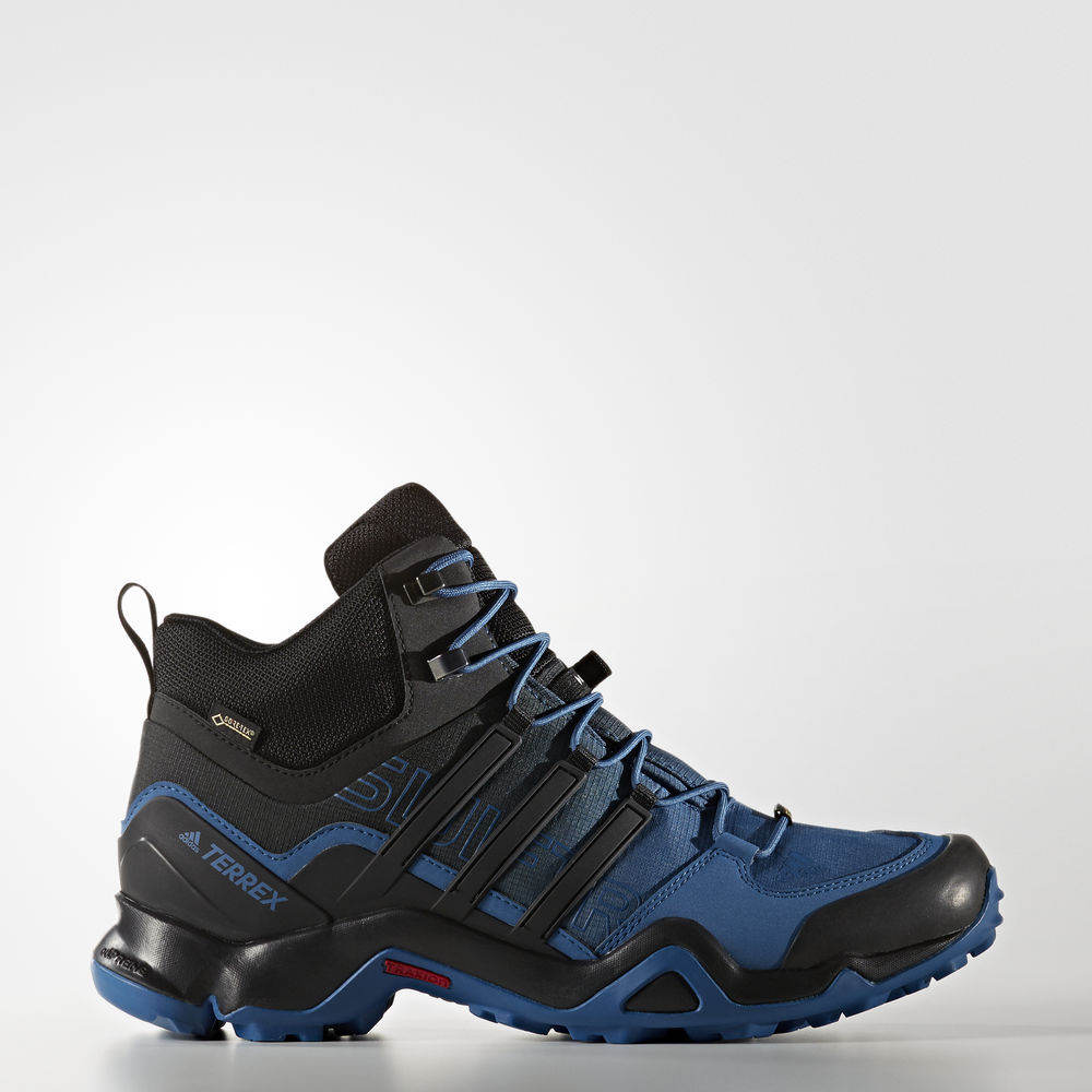 Adidas Terrex Swift R Mid Gtx - ορειβατικα παπουτσια ανδρικα - Μπλε/Μαυρα/Ασπρα,Μέγεθος: EU 36 – 54